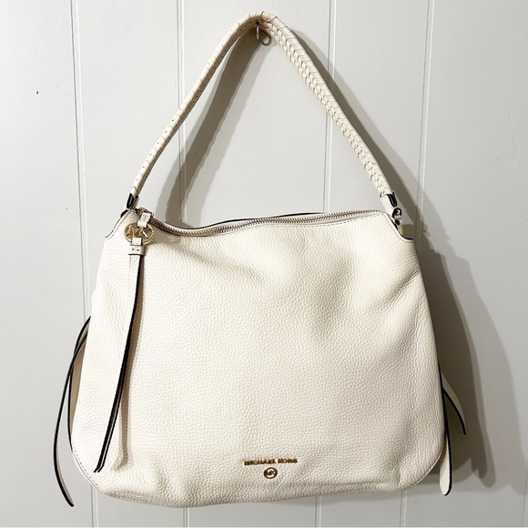 Michael Kors Grand Large Hobo Shoulder Leather $428 Bag Purse - Picture 1 of 4